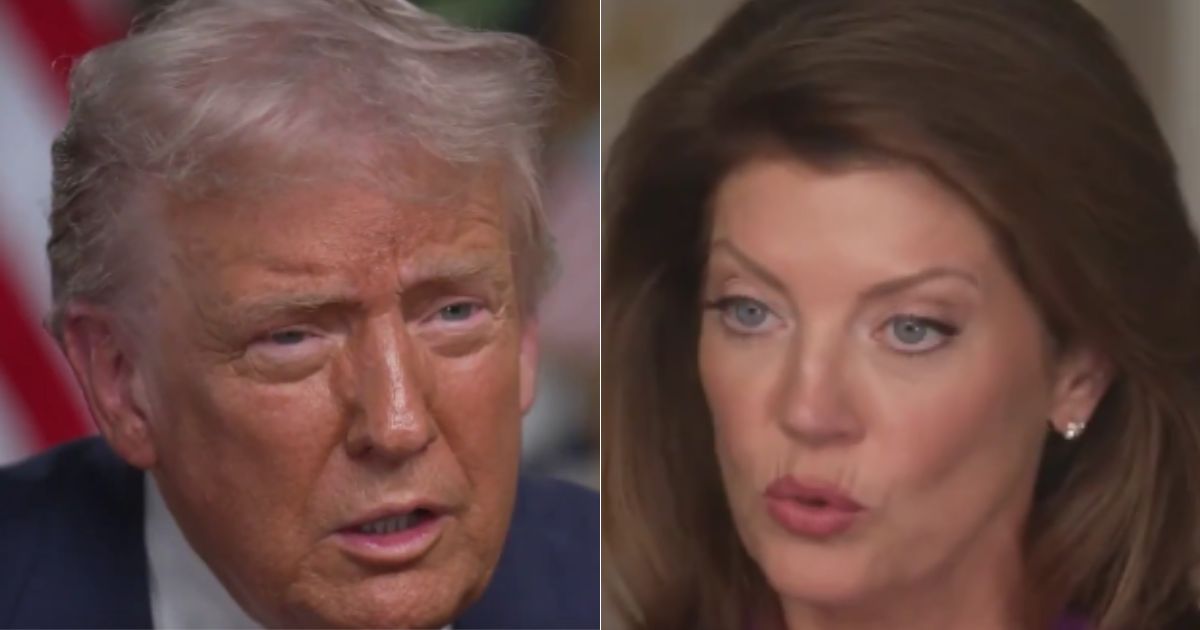 In a "60 Minutes" interview that aired Sunday, President Donald Trump, left, told Norah O’Donnell, right, that he was better looking than NYC Democratic mayoral candidate Zohran Mamdani.