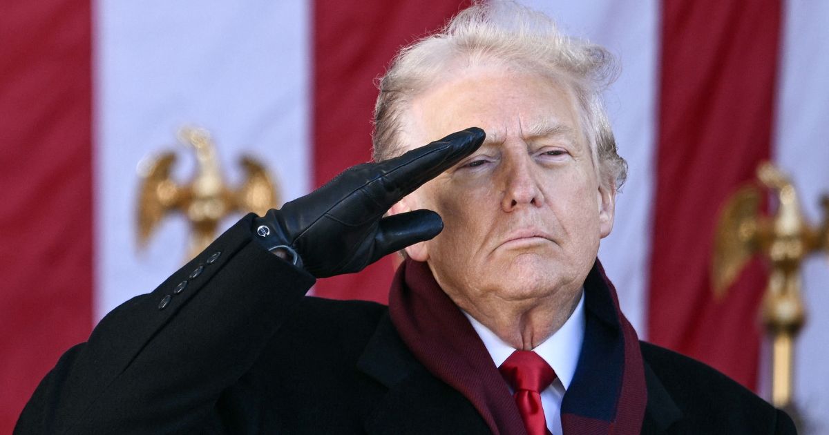 President Donald Trump salutes at Arlington National Cemetery in Arlington, Virginia, on Nov. 11, 2025.