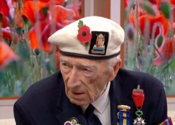 100-year-old World War II veteran Alec Penstone appeared on Good Morning Britain to remember his comrades in the war.
