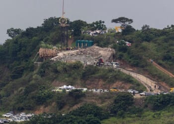 Building under construction collapses on temple in South Africa, 1 dead