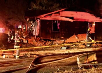 2 people, 11 firefighters injured after North Carolina house fire and explosion