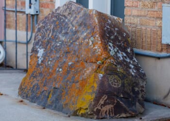 Church repatriates sacred Shoshone Nation rock covered with petroglyphs