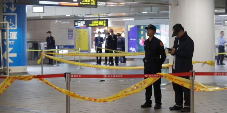 3 killed in knife attack in Taiwan, with suspect later falling to his death from a department store