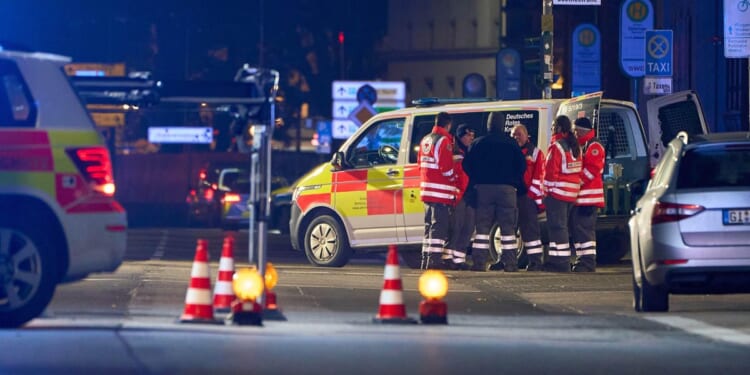 Driver crashes car into bus stop in Germany, injuring 3 people