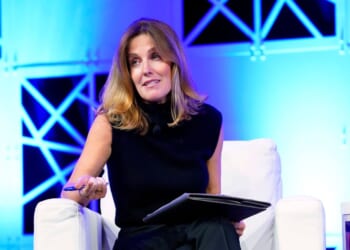 60 Minutes Correspondent Sharyn Alfonsi speaks at an event in Austin, Texas, on Nov. 9, 2022.