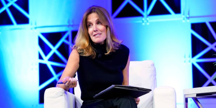 60 Minutes Correspondent Sharyn Alfonsi speaks at an event in Austin, Texas, on Nov. 9, 2022.