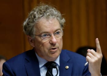Sen. Rand Paul speaks during a the Senate Committee on Health, Education, Labor, and Pensions hearing in the Dirksen Senate Office Building on Sept. 17, 2025, in Washington, D.C.
