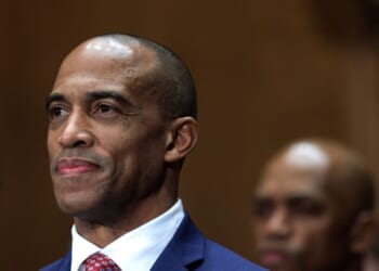 Scott Turner, President-elect Donald Trump's nominee for HUD Director, testifies during a Senate Banking, Housing, and Urban Affairs hearing on Capitol Hill in Washington, D.C., on Jan. 16, 2025.