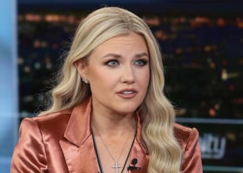 Erika Kirk discusses the newly released book "Stop, In The Name of God: Why Honoring The Sabbath Will Transform Your Life" on "Hannity" at Fox News Channel Studios on Dec. 8, 2025, in New York City.