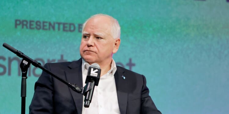 Tim Walz speaks onstage during the 2025 SXSW Conference and Festival at the Austin Convention Center on March 8, 2025, in Austin, Texas.