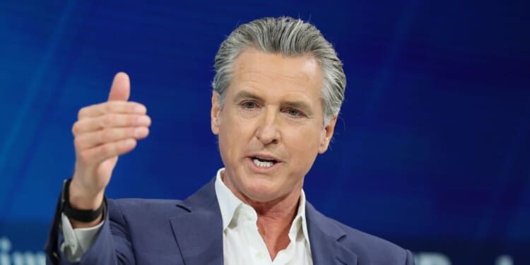 California Gov. Gavin Newsom speaks during the 2025 New York Times Dealbook Summit at Jazz at Lincoln Center on Dec. 3, 2025, in New York City.