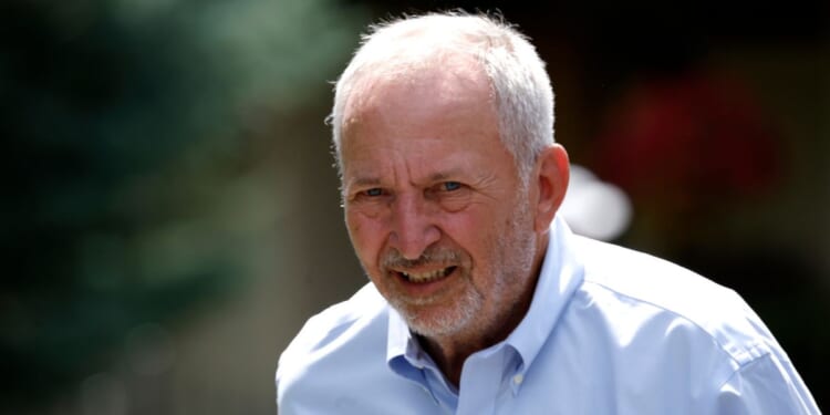 Harvard economist Larry Summers attends a conference in Sun Valley, Idaho, on July 9, 2025.