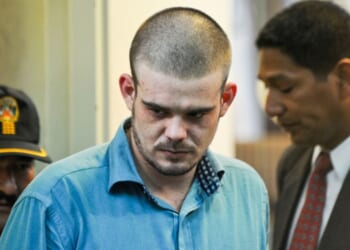 Dutch national Joran Van der Sloot arrives at a hearing in Lurigancho prison in Lima on Jan. 11, 2011.