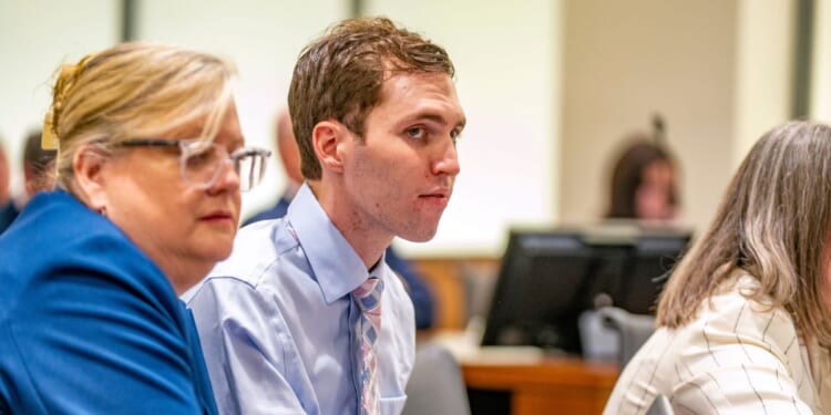 Tyler Robinson, accused of fatally shooting Charlie Kirk, appears during a hearing in Fourth District Court on Dec. 11, 2025, in Provo, Utah.