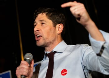 Minneapolis Mayor Jacob Frey speaks at an election night party on Nov. 4, 2025, in Minneapolis, Minnesota.