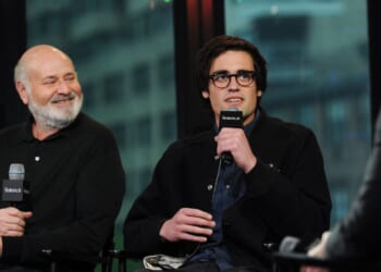 Rob Reiner and his son Nick Reiner attend AOL Build Presents: "Being Charlie" at AOL Studios in New York on May 4, 2016, in New York City.