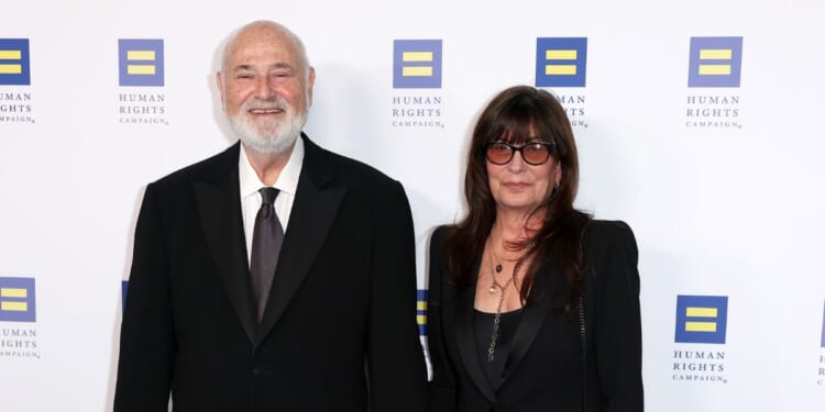 Rob Reiner and Michele Reiner attend the Human Rights Campaign's 2025 Los Angeles Dinner at Fairmont Century Plaza on March 22, 2025, in Los Angeles, California.
