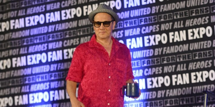 Rob Schneider speaks on stage during Fan Expo Chicago 2025 on August 16, 2025 in Rosemont, Illinois.