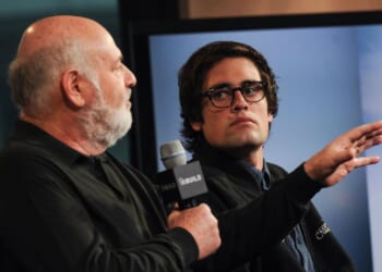 Director Rob Reiner and his son Nick Reiner attend AOL Build Presents: "Being Charlie" at AOL Studios in New York on May 4, 2016, in New York City.