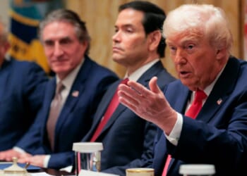 President Donald Trump, pictured at a Cabinet meeting at the White House on Tuesday.