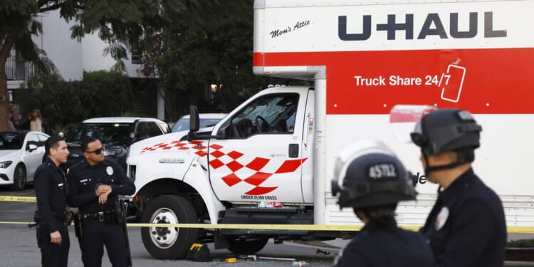 Police: Man accused of recklessly driving U-Haul into Iran protest in Los Angeles