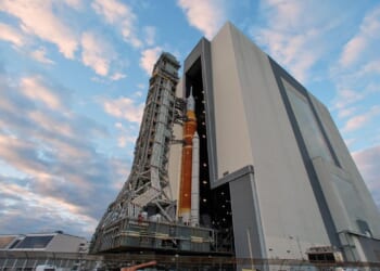 To the moon: NASA rocket heads to pad ahead of astronaut launch as early as February