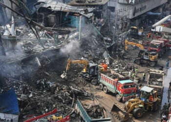 Karachi mall fire death toll climbs to 23 as rescuers search for dozens missing
