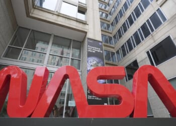 NASA high-altitude WB-57 research plane lands on belly at Houston airfield