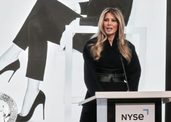 Melania Trump rings opening bell at NYSE to celebrate movie opening