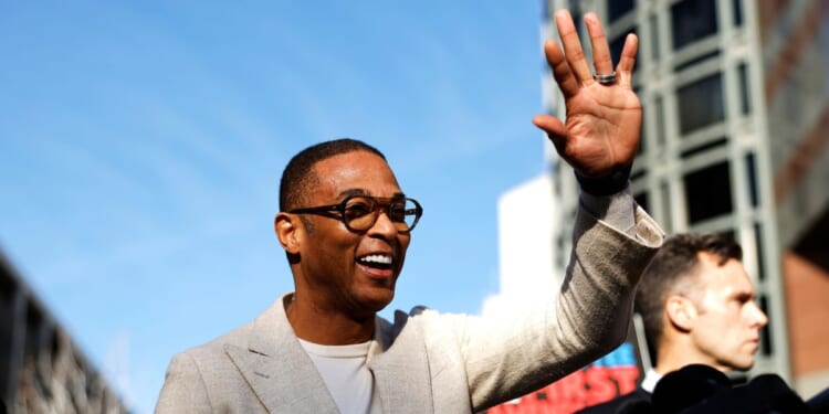 Journalist Don Lemon waves outside federal court on Jan. 30, 2026, in Los Angeles, California.