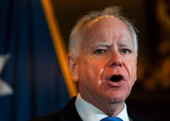 Minnesota Gov. Tim Walz speaks during a news conference at the State Capitol building on Jan. 5, 2026, in St. Paul, Minnesota.