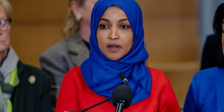 U.S. Rep. Ilhan Omar, pictured at a Jan. 16 news conference in St. Paul, Minnesota.