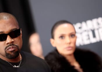 Kanye West and Bianca Censori attend the 67th Annual GRAMMY Awards on Feb. 2, 2025, in Los Angeles, California.