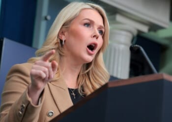 White House Press Secretary Karoline Leavitt didn't hold back on the journalist she labeled a "left-wing hack" during a Thursday media briefing at the White House.