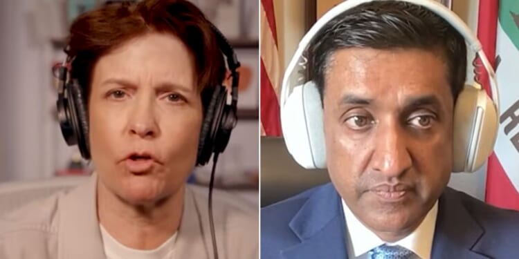 Liberal podcaster Kara Swisher, left, made the comments while interviewing California Democratic Rep. Ro Khanna, right.