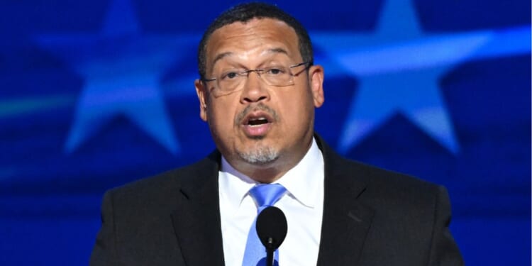 Democratic Attorney General Keith Ellison of Minnesota, seen in a 2024 photo, incorrectly assured former CNN personality Don Lemon that the 1994 Freedom of Access to Clinic Entrances Act did not apply to Lemon's disruption of a church service Sunday in St. Paul, Minnesota.