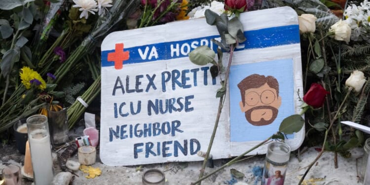 A vigil for the late ICU nurse and anti-ICE demonstrator Alex Pretti in Minneapolis, Minnesota, on Jan. 25, 2026.