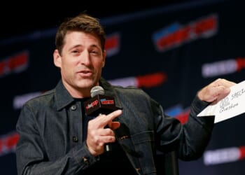 Tony Dokoupil speaks onstage during the GHOSTS panel at New York Comic Con 2024 at the Jacob K. Javits Convention Center on Oct. 19, 2024, in New York City.