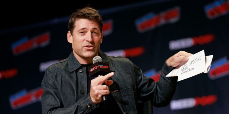 Tony Dokoupil speaks onstage during the GHOSTS panel at New York Comic Con 2024 at the Jacob K. Javits Convention Center on Oct. 19, 2024, in New York City.