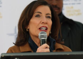 New York Gov. Kathy Hochul, seen in a November photo, made the announcement in a news release Thursday.