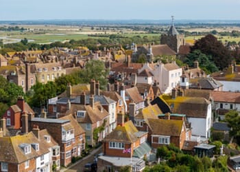 Historic British fortress town holds back the national malaise, just barely