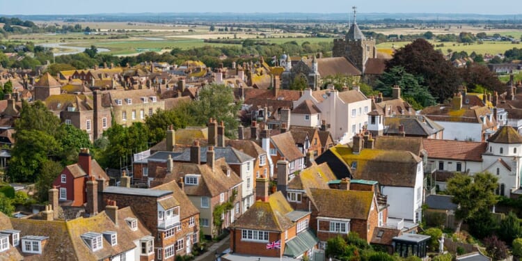 Historic British fortress town holds back the national malaise, just barely