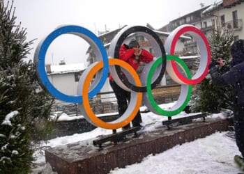 The hospitality stop known as 'Ice House' is now the 'Winter House' for U.S. athletes