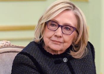 Hillary Clinton, seen in a Feb. 16 photo, attended the hearing to give a deposition about her dealings with convicted pedophile Jeffrey Epstein.