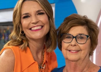 NBC personality Savannah Guthrie pictured with her mother, Nancy.