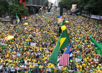 Supporters of Brazil's Bolsonaro rally across Brazil against Lula