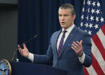 Pete Hegseth says a torpedo from a U.S. submarine sank an Iranian warship