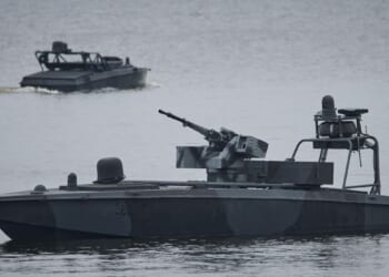 Ukrainian sea drones blamed by Russia for attacking tanker that sank in the Mediterranean