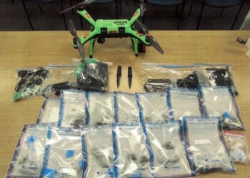 A drone drops knives, bandannas and hair clippers into a New York prison