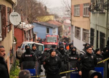2 buildings collapse in central Istanbul after gas explosion, search operations underway